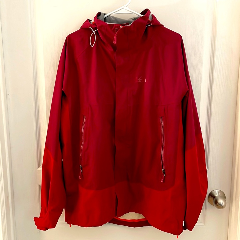 REI Men’s Rain Jacket (Red)